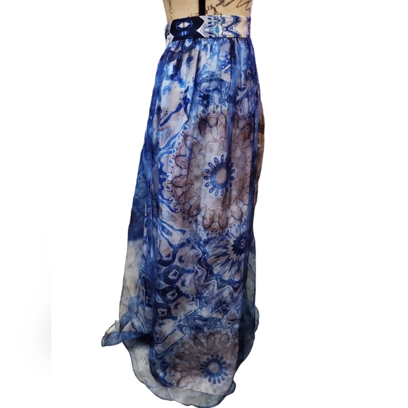 Anthropologie Siddhartha Bansal Swetha Silk Maxi Skirt MED NWT - C0727 - Picture 5 of 9